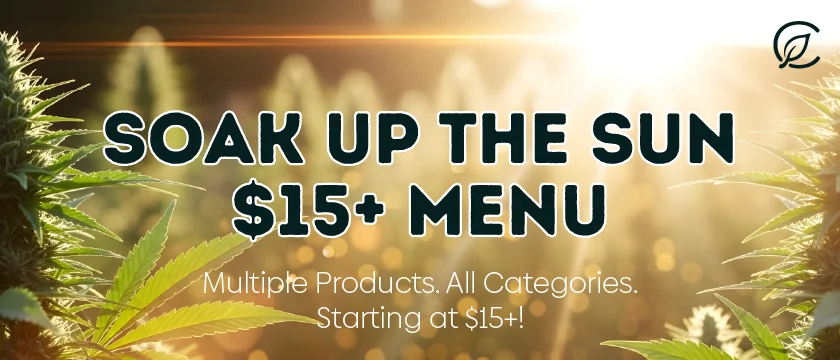 Soak up the Sun - $15+ Menu