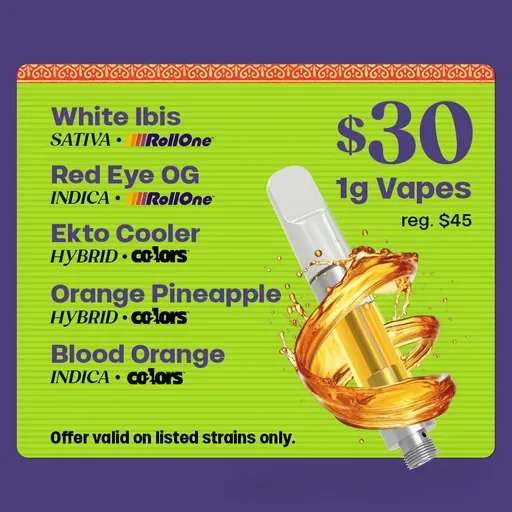 $30 1g Vapes