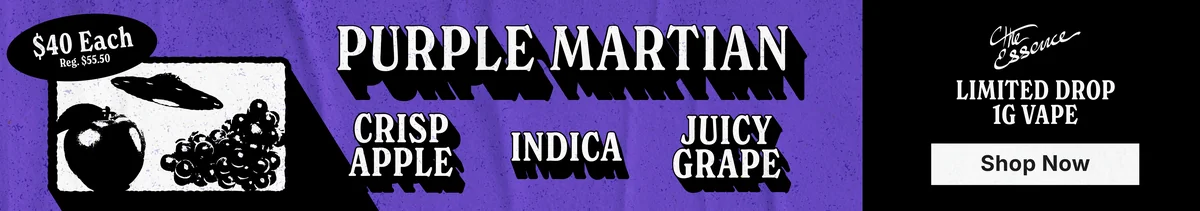 $40 (the) Essence Purple Martian 1g Vape