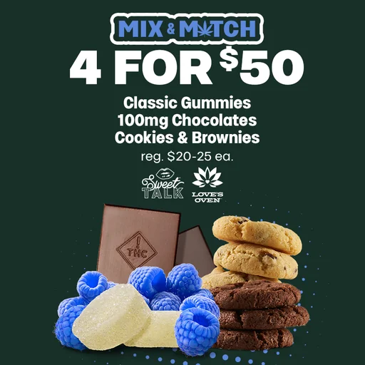 4 for $50 Edibles
