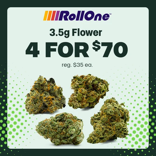 4 for $70 Roll One Flower