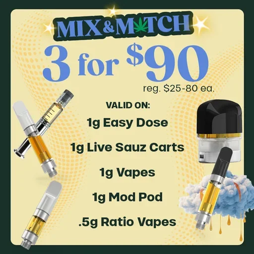 3 for $90 Mix & Match