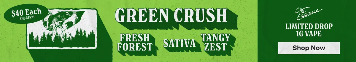 $40 (the) Essence Green Crush 1g Vape