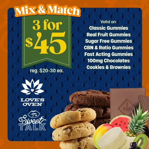 3 for $45 Edibles