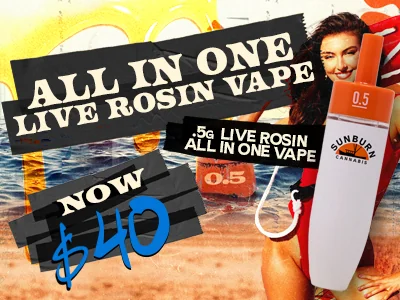 Live Rosin AIO's: $40