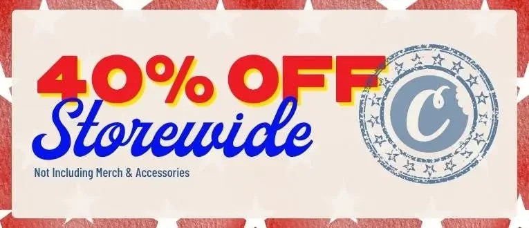 40% off storewide (Excluding Merch and Accessories)