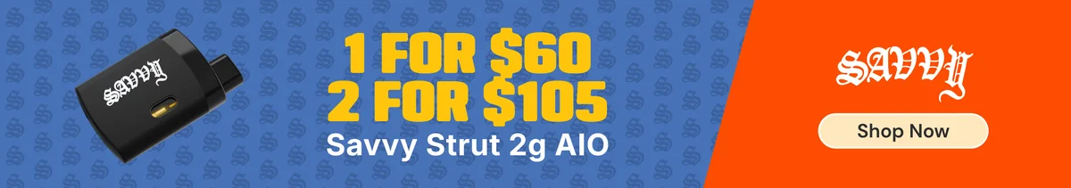 Savvy Strut 2g AIO: 1-for-$60 or 2-for-$105