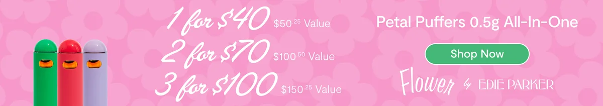 Edie Parker Petal Puffers: 1-for-$40, 2-for-$70, 3-for-$100