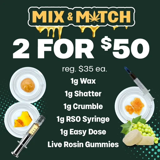 2 for $50 Mix & Match
