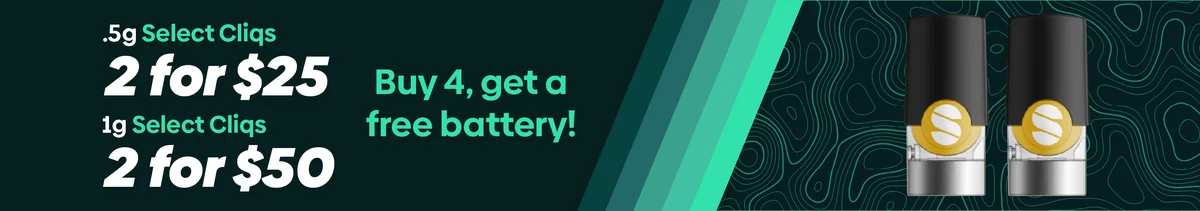 2 for $25/$50 Select Cliqs + Free Battery
