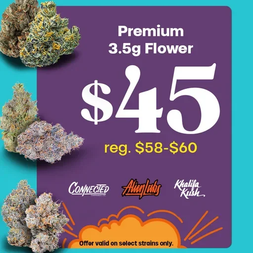 $45 3.5g Premium Flower
