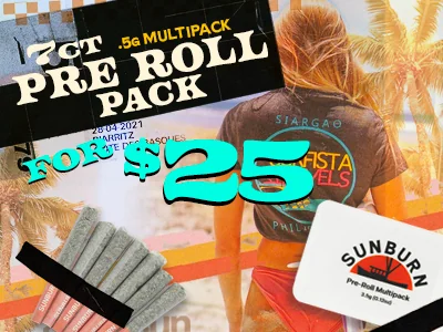 Sunburn Pre-Roll 7ct Multi-Packs: $25