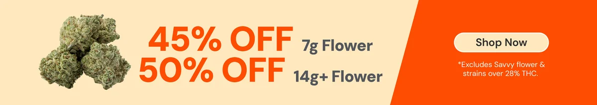 Up to 50% OFF Flower!