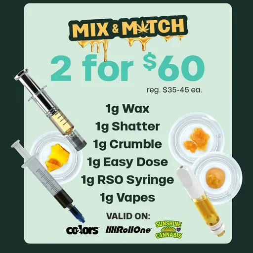 2 for $60 Mix & Match