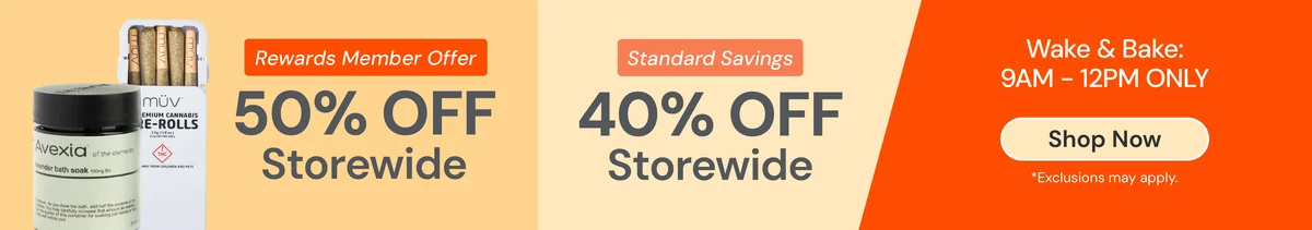 Wake & Bake: Up to 50% OFF from 9AM - 12PM!