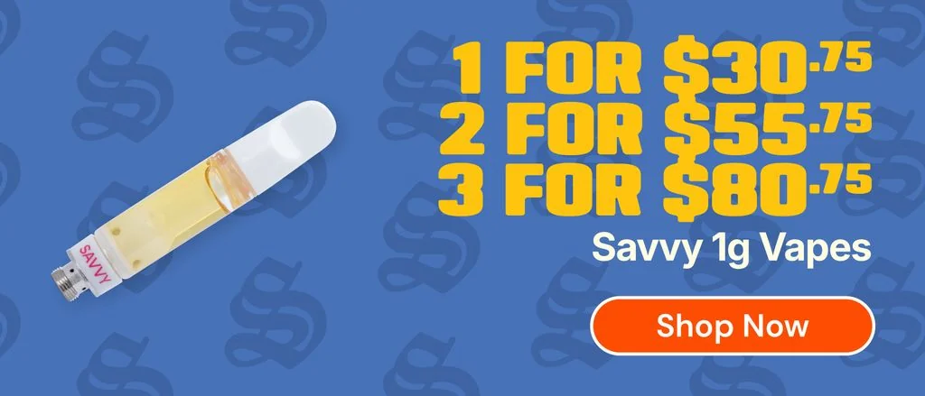 Savvy 1g Vapes: 1-for-$30.75, 2-for-$55.75, or 3-for-$80.75