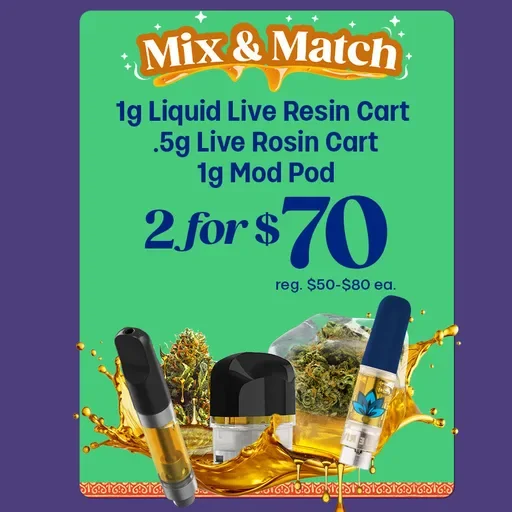 Mix & Match 2 for $70