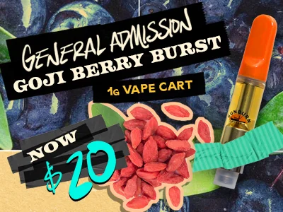 Goji Berry Burst 1g Vapes: $20