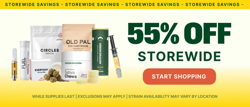 55% OFF STOREWIDE!