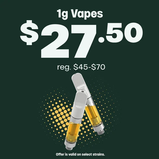$27.50 1g Vapes