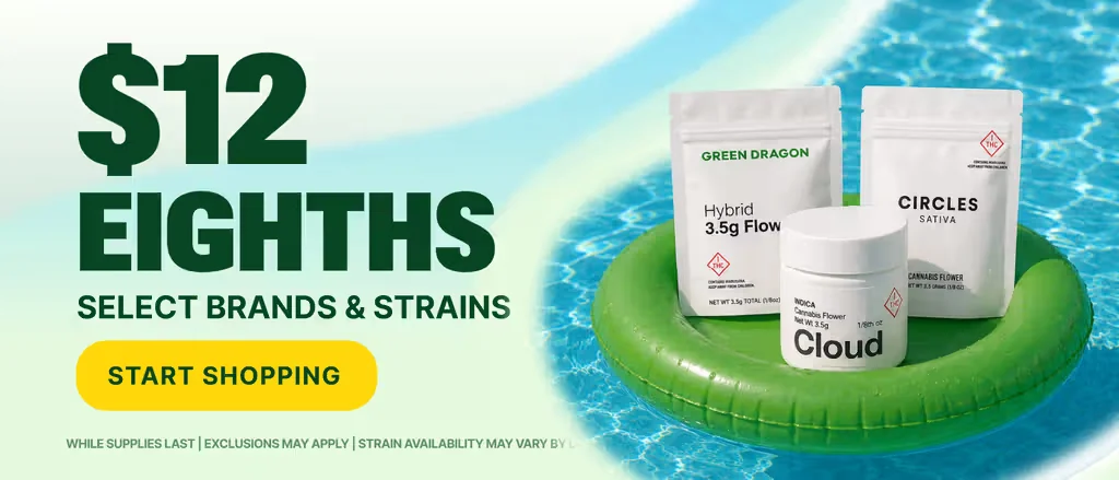 $12 Select Green Dragon, Circles & Cloud Eighths