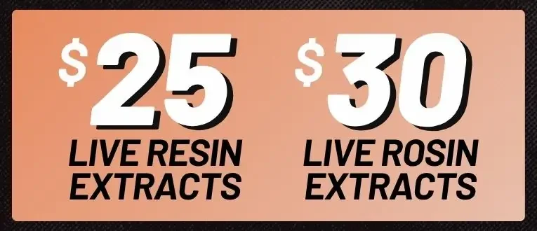 Live Resin Concentrates - $25 each