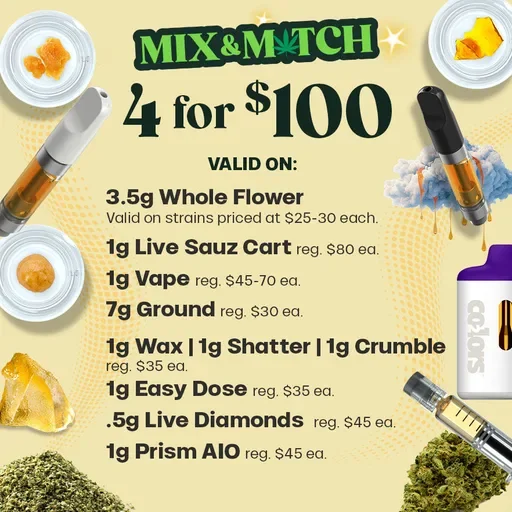 4 for $100 Mix & Match