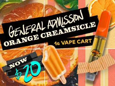 Orange Creamsicle 1g Vapes: $20