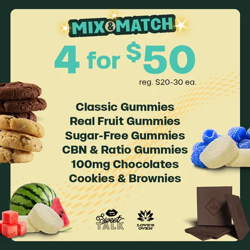 4 for $50 Edibles