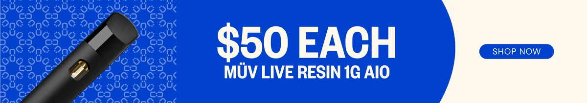 $50 MÜV Live Resin 1g AIO