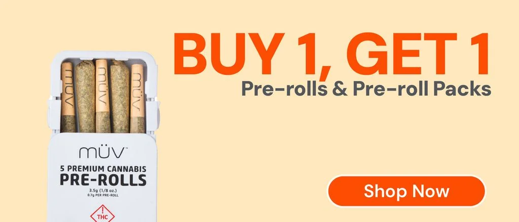 Buy one Pre-roll or Pre-roll Pack, get one