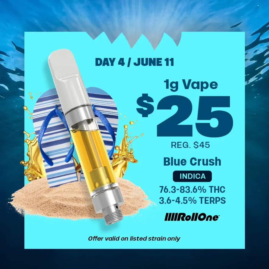 $25 Blue Crush 1g Vape