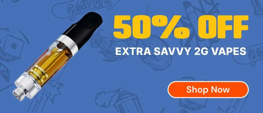 50% OFF Extra Savvy 2G Vapes