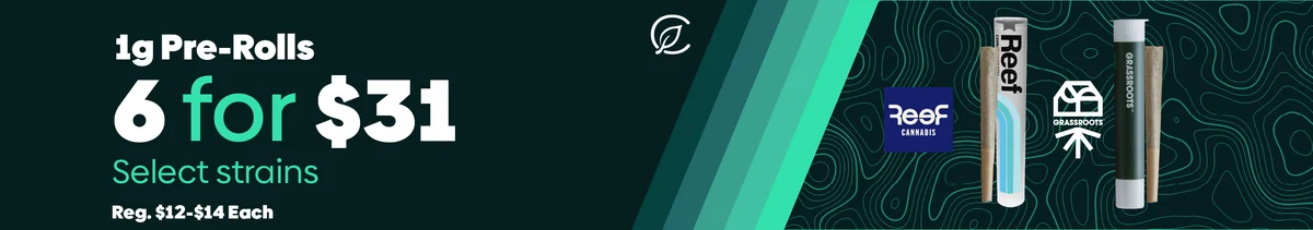 6 for $31 Pre-Rolls - Select Strains