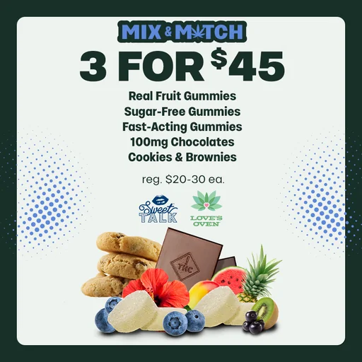 3 for $45 Select Edibles