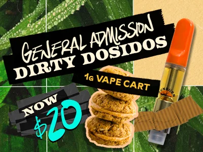 Dirty Dosidos 1g Vapes: $20