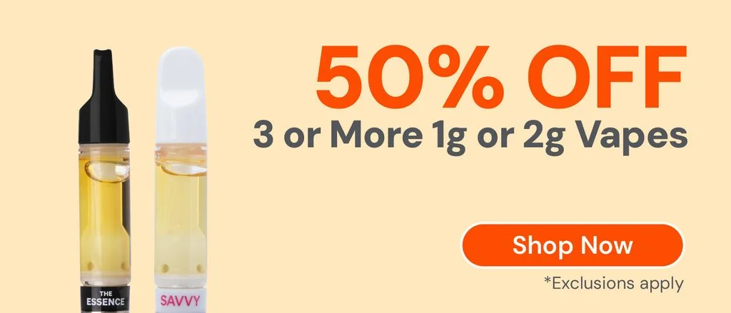 50% OFF 3 or more 1g or 2g Vapes