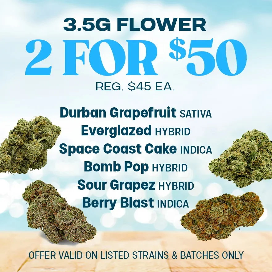 Win the Weekend with 2 for $50 Flower