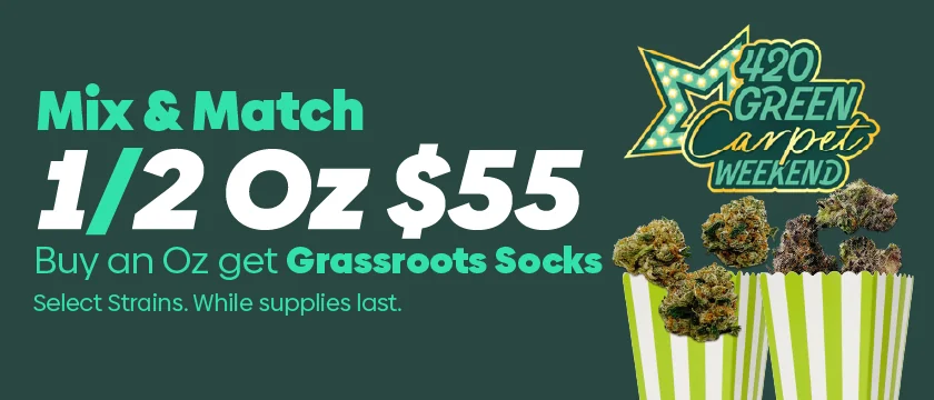 1/2 OZ Mix and Match Select Strains for $55