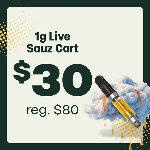 $30 1g Live Sauz Carts