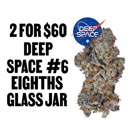 2 for $60 Deep Space #6 Eighths (Glass Jar)