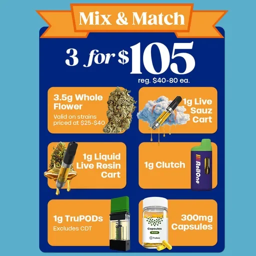 Mix & Match 3 for $105