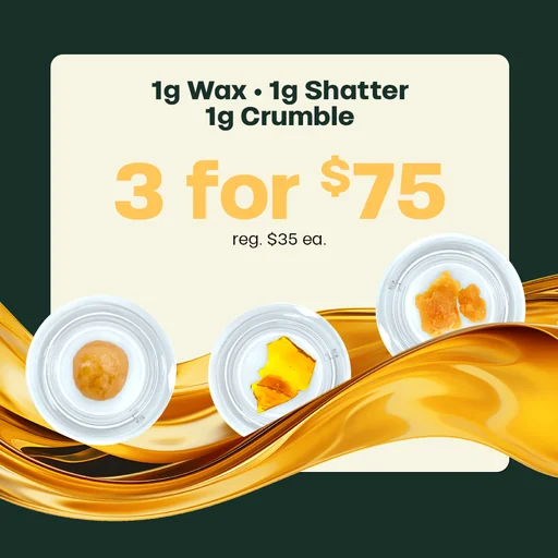 3 for $75 Cured Concentrates