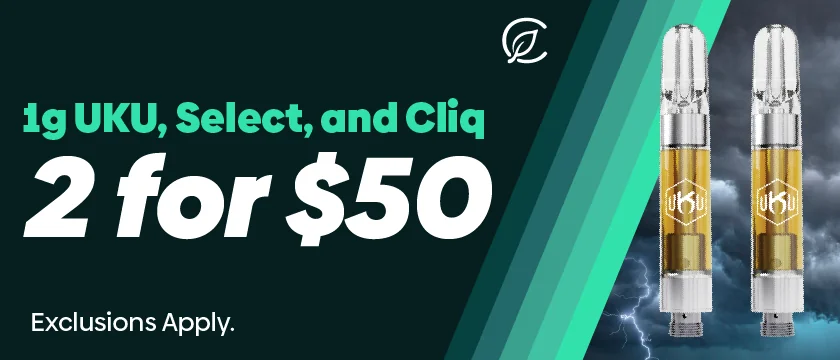 2 for $50 1g UKU, Select and Cliq