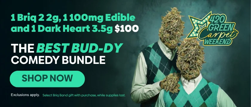 $100 Bundle-1 Briq2 2g, 1 100mg Edible and 1 Dark Heart 3.5g