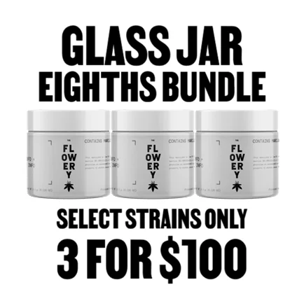 3 for $100 Glass Jar Eighths Bundle