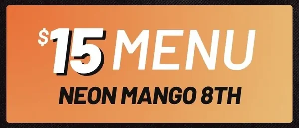 $15 Menu - 8ths