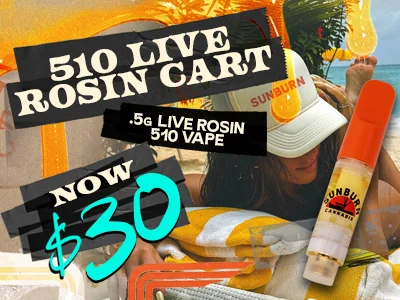 Live Rosin Carts: $30