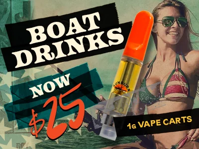 Boat Drinks Vapes: $25