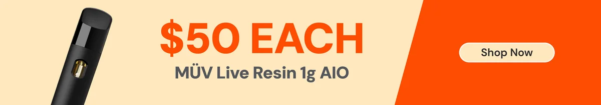 $50 MÜV Live Resin 1g AIO